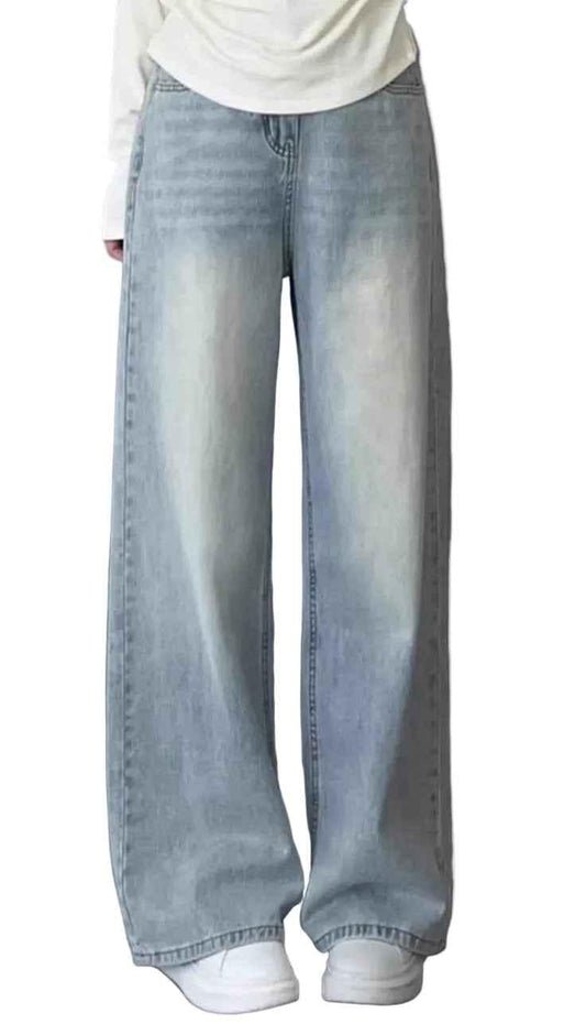 Women's Light Blue Baggy Jeans