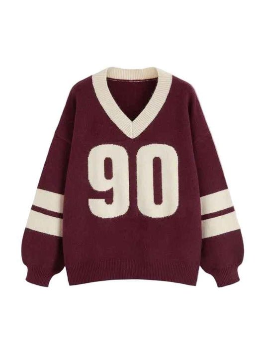 Vintage Varsity Knit Sweater