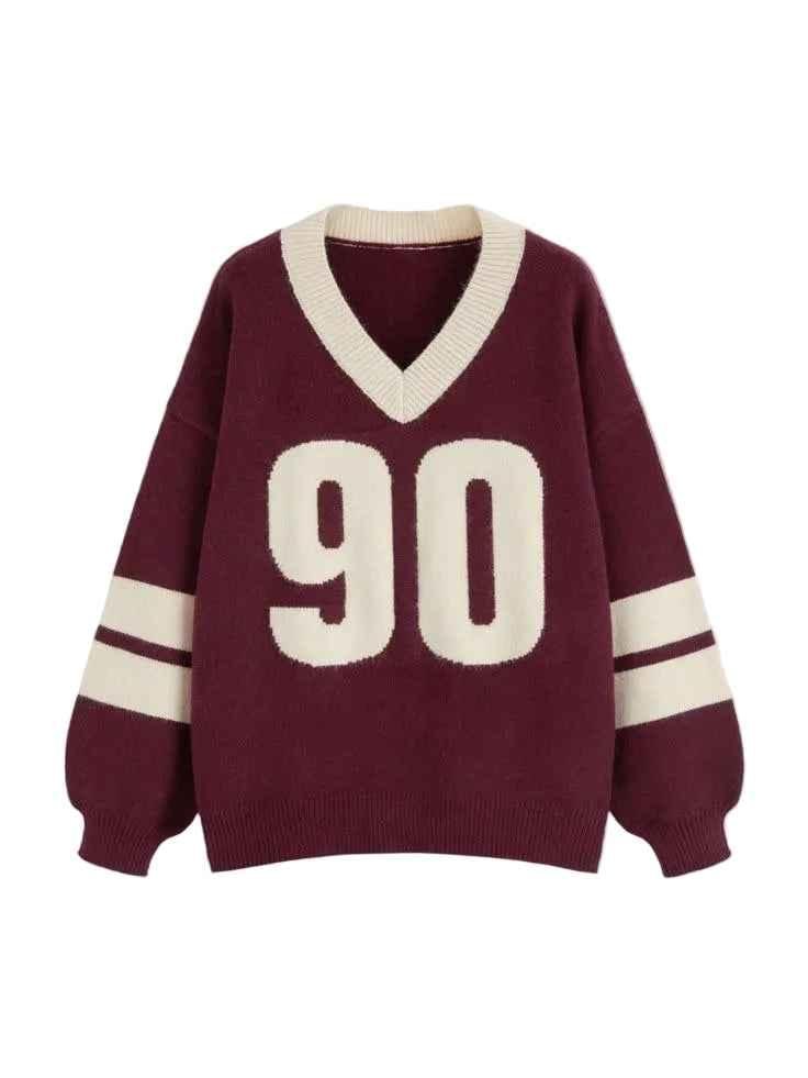 Vintage Varsity Knit Sweater